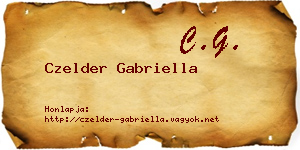 Czelder Gabriella névjegykártya