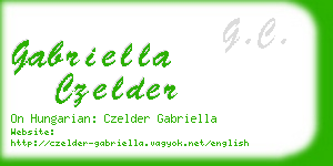 gabriella czelder business card